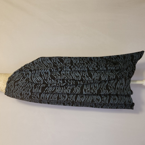 Fresh Produce Blue Black Seashore Asymmetric Ella Pocket 3/4 Sleeve Tunic Top - Picture 7 of 11